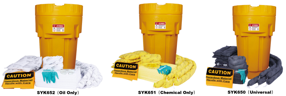 65 Gallon Wheeled Drum Overpack Spill Kit